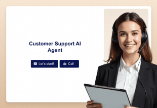 Customer Support AI Agent Template Thumbnail Image