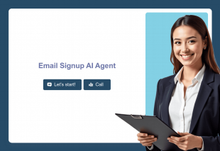 Email Signup AI Agent Template Thumbnail Image