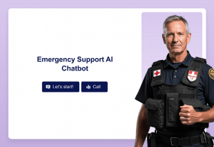 Emergency Support AI Chatbot Template Thumbnail Image