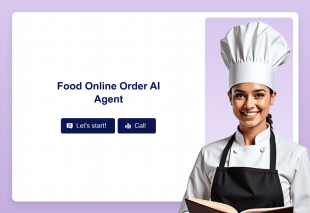 Food Online Order AI Agent Template Thumbnail Image