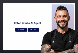 Tattoo Studio AI Agent Template Thumbnail Image