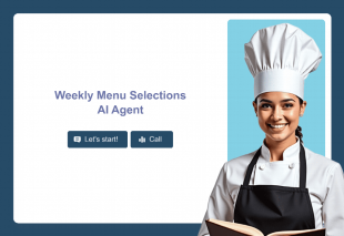 Weekly Menu Selections AI Agent Template Thumbnail Image