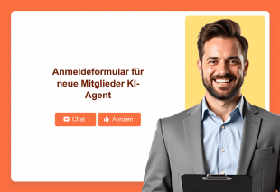 Anmeldeformular für neue Mitglieder KI-Agent Template Thumbnail