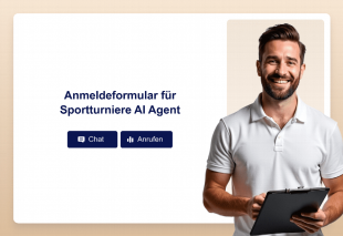 Anmeldeformular für Sportturniere AI Agent Template Thumbnail