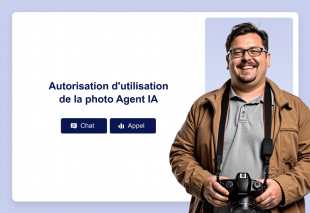 Autorisation d'utilisation de la photo Agent IA Template Thumbnail