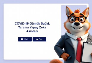 COVID-19 Günlük Sağlık Tarama Yapay Zeka Asistanı Template Thumbnail