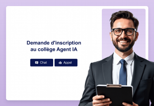 Demande d'inscription au collège Agent IA Template Thumbnail