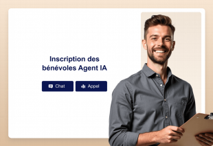 Inscription des bénévoles Agent IA Template Thumbnail