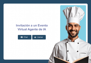 Invitación a un Evento Virtual Agente de IA Template Thumbnail