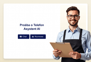 Prośba o Telefon Asystent AI Template Thumbnail