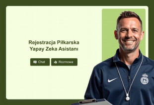 Rejestracja Piłkarska Yapay Zeka Asistanı Template Thumbnail