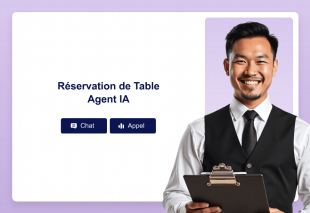 Réservation de Table Agent IA Template Thumbnail