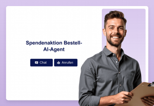 Spendenaktion Bestell-AI-Agent Template Thumbnail