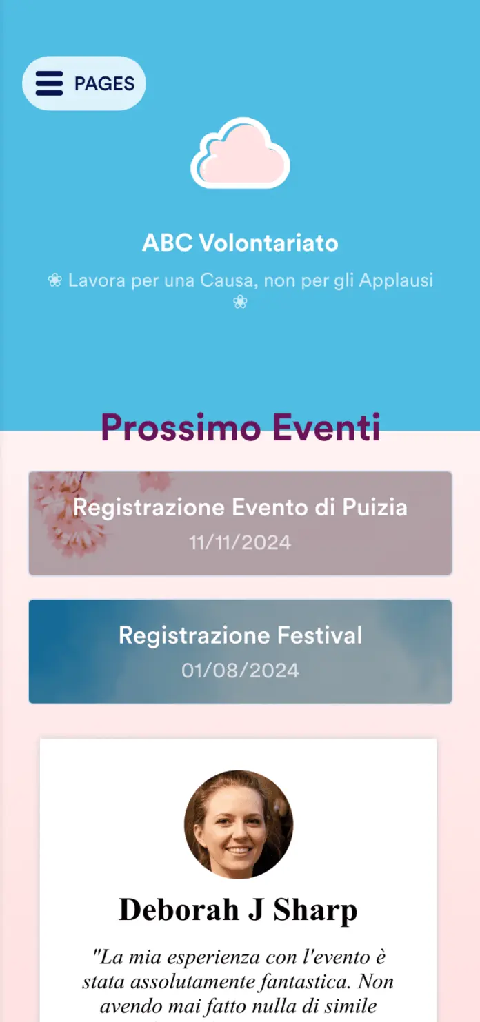 App per la Pianificazione dei Volontari