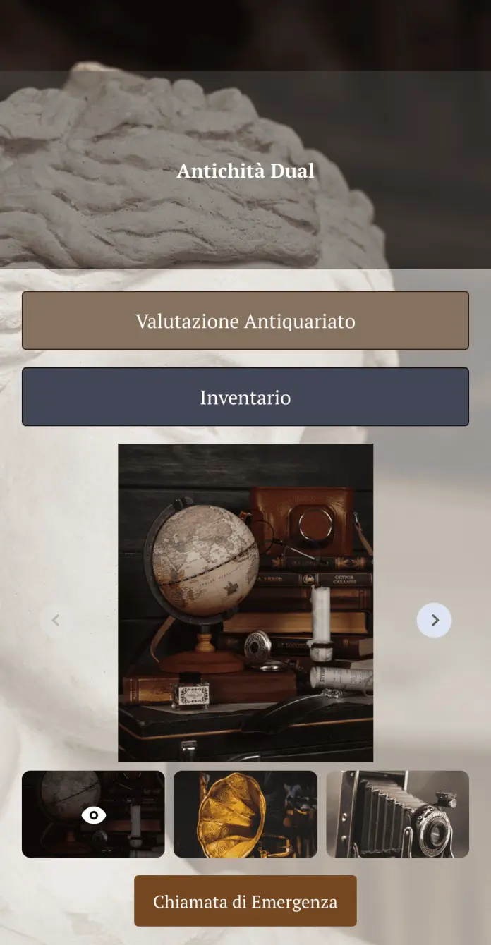 App per Valutazione Antiquariato