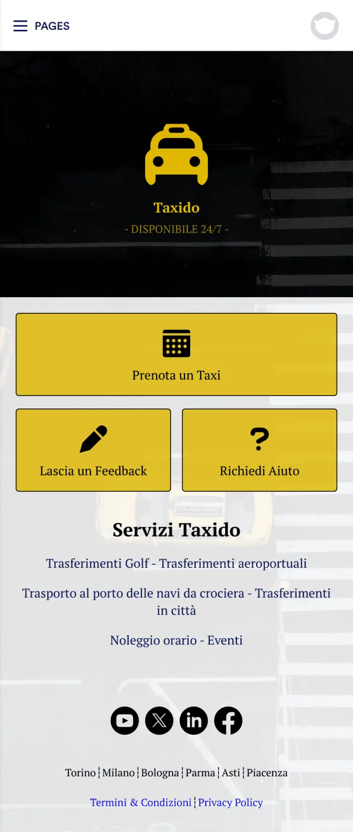 App Prenotazione Taxi