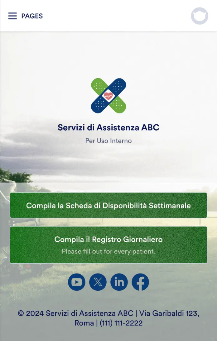 App Registro Giornaliero del Badante