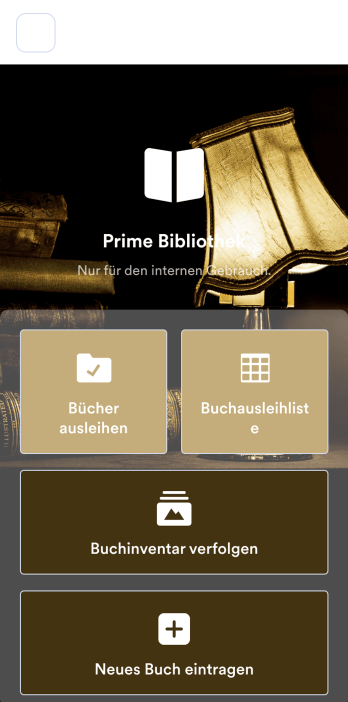 Bibliothek Verwaltung App Template