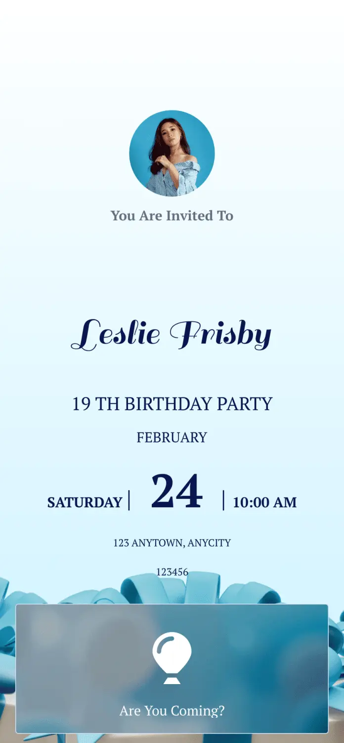 Birthday Invitation App