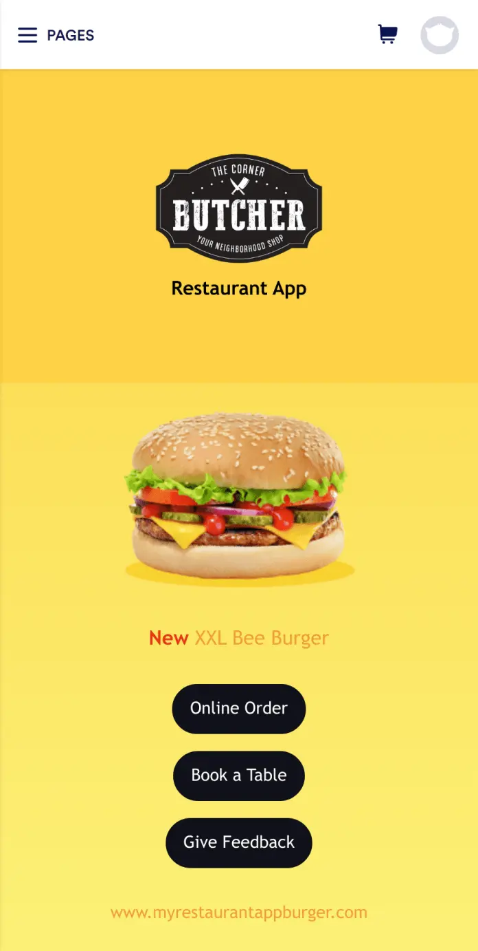 Burger Restaurant App