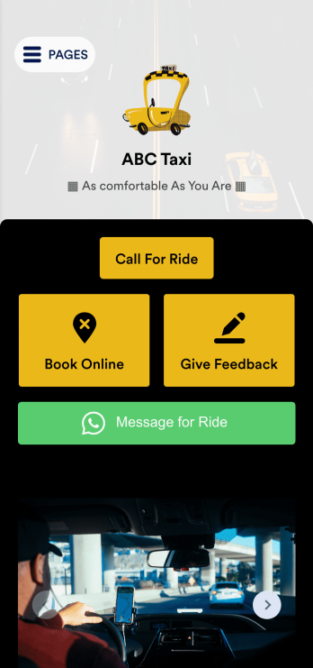 Call a Taxi App Template