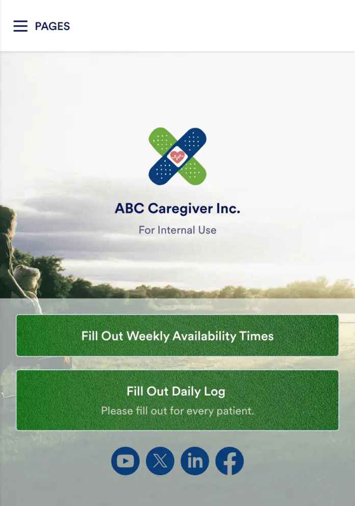 Caregiver Daily Log App