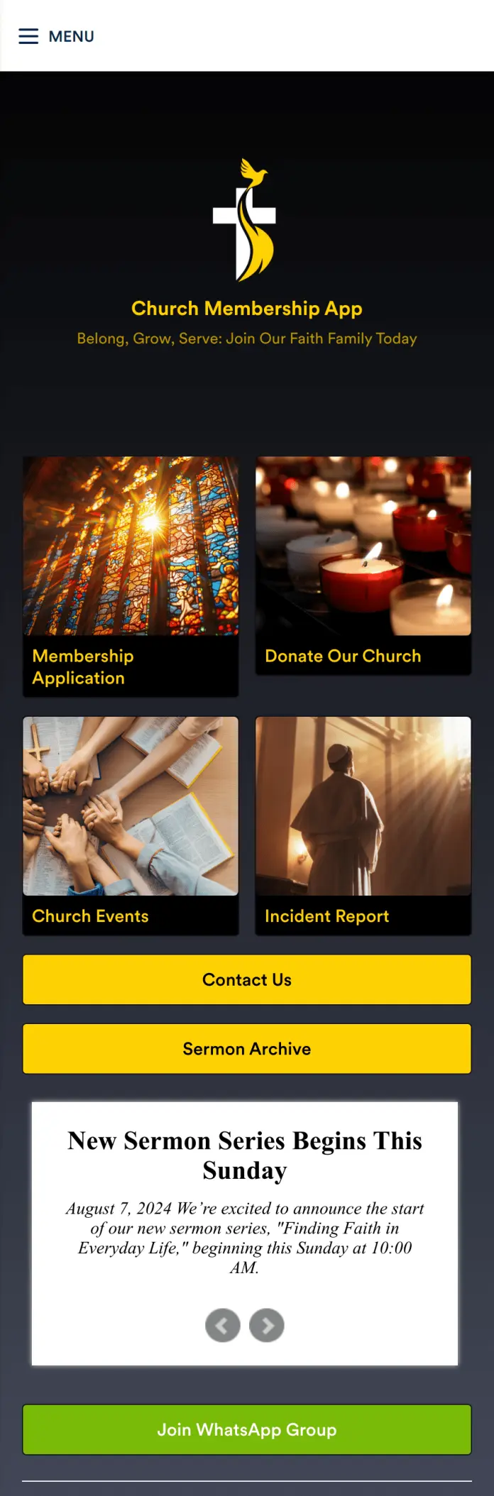 Church Membership App