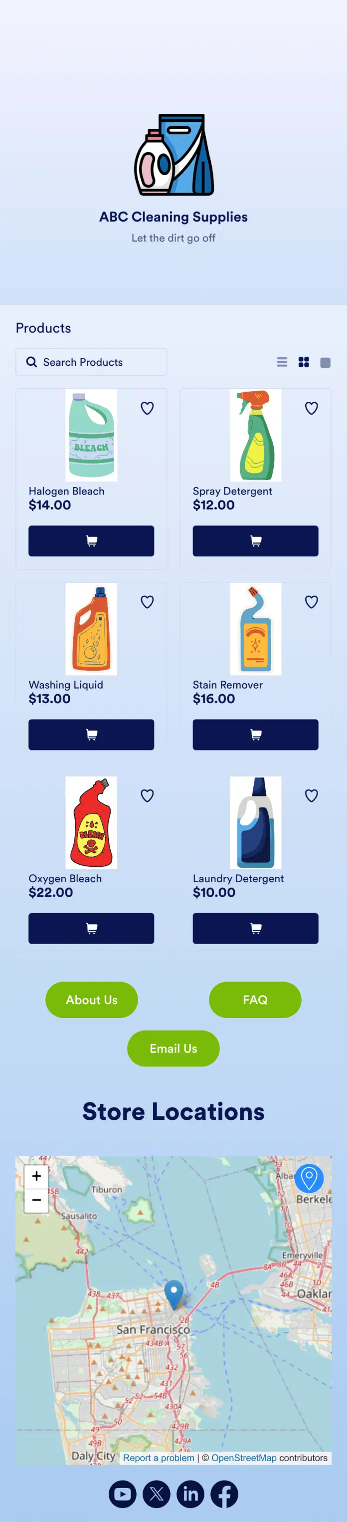 Cleaning Supply Store App