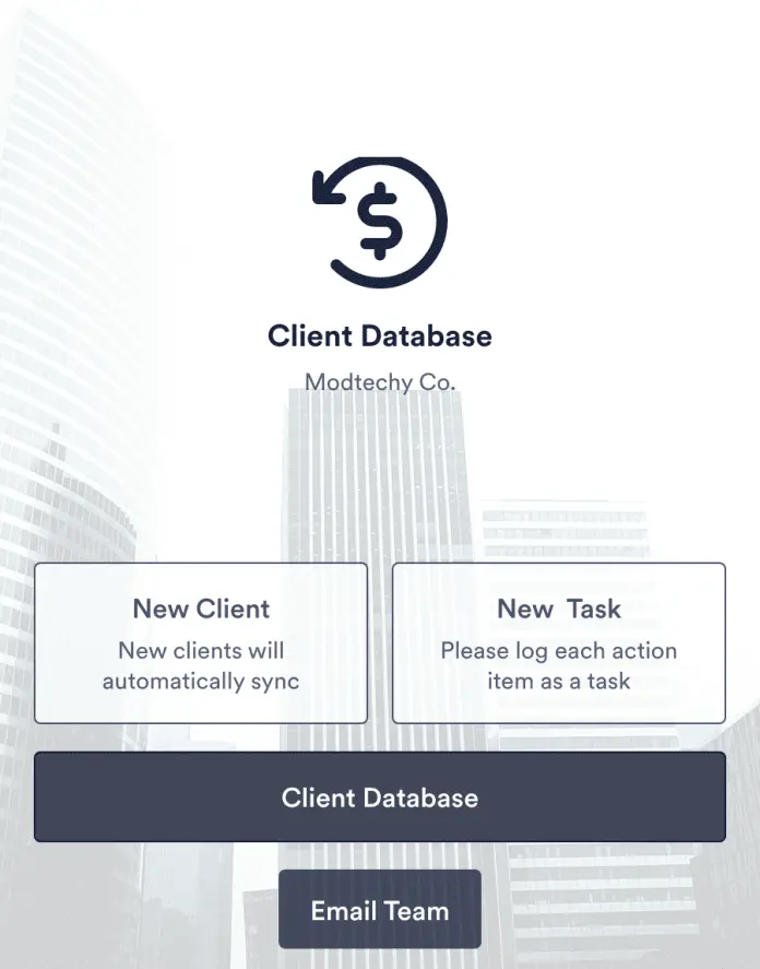 Client Record App