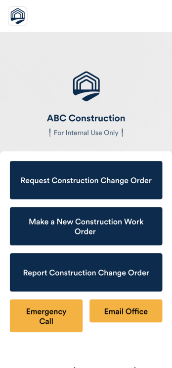 Construction Change Order App Template
