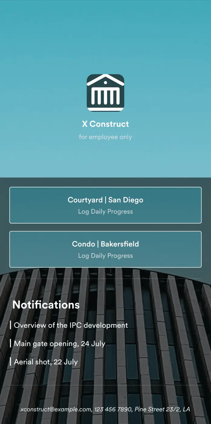 Construction Daily Log App