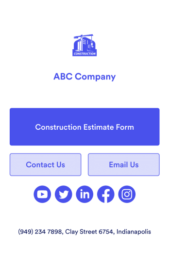 Construction Estimate App Template