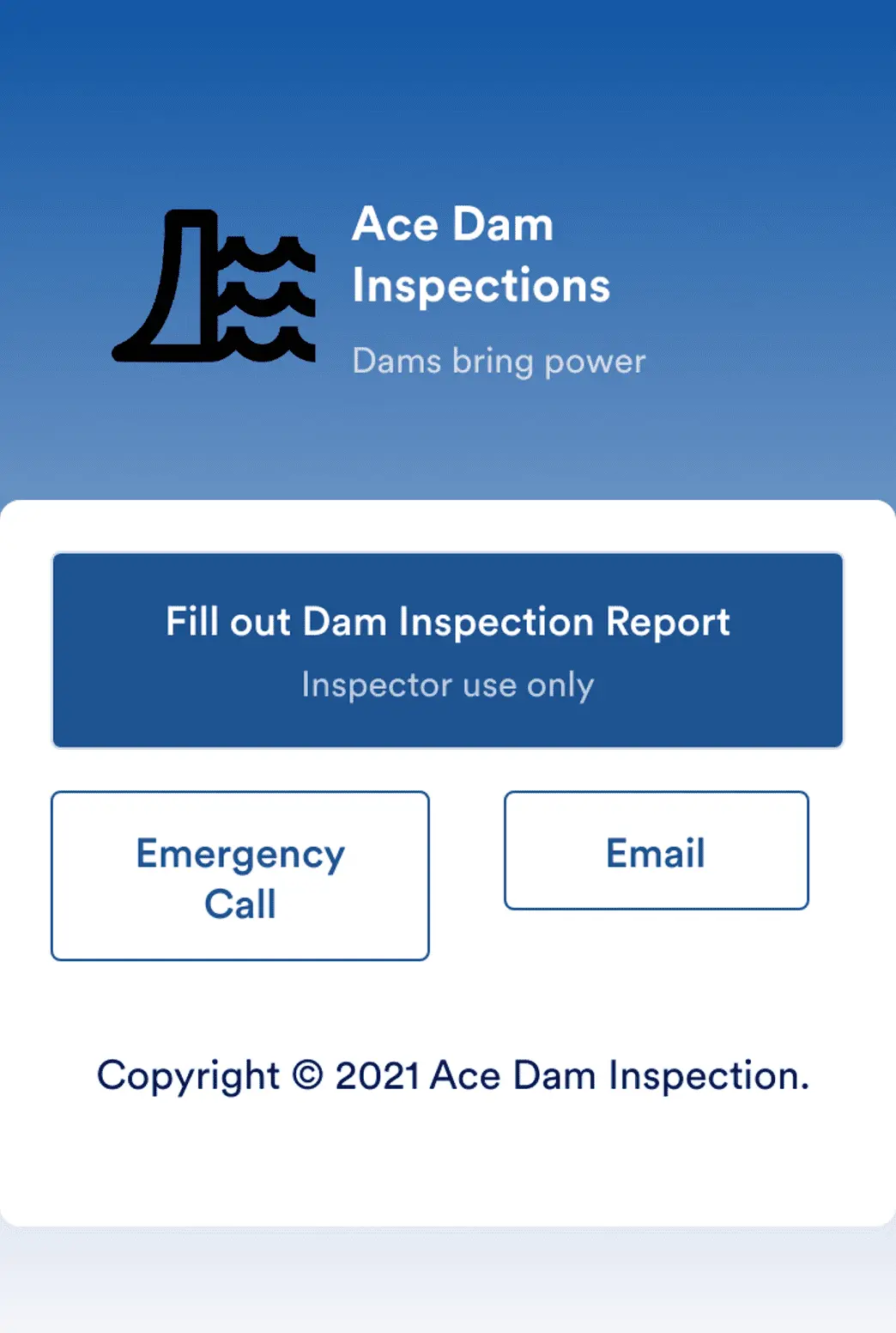Dam Inspection App