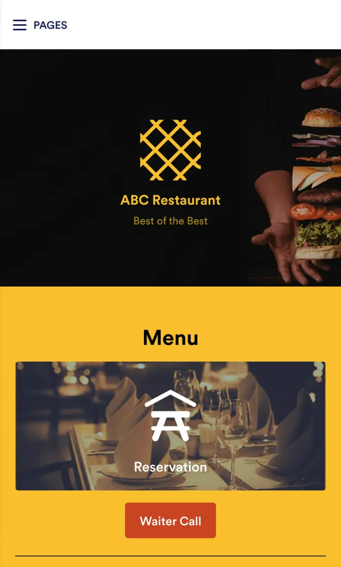 Digital Menu App