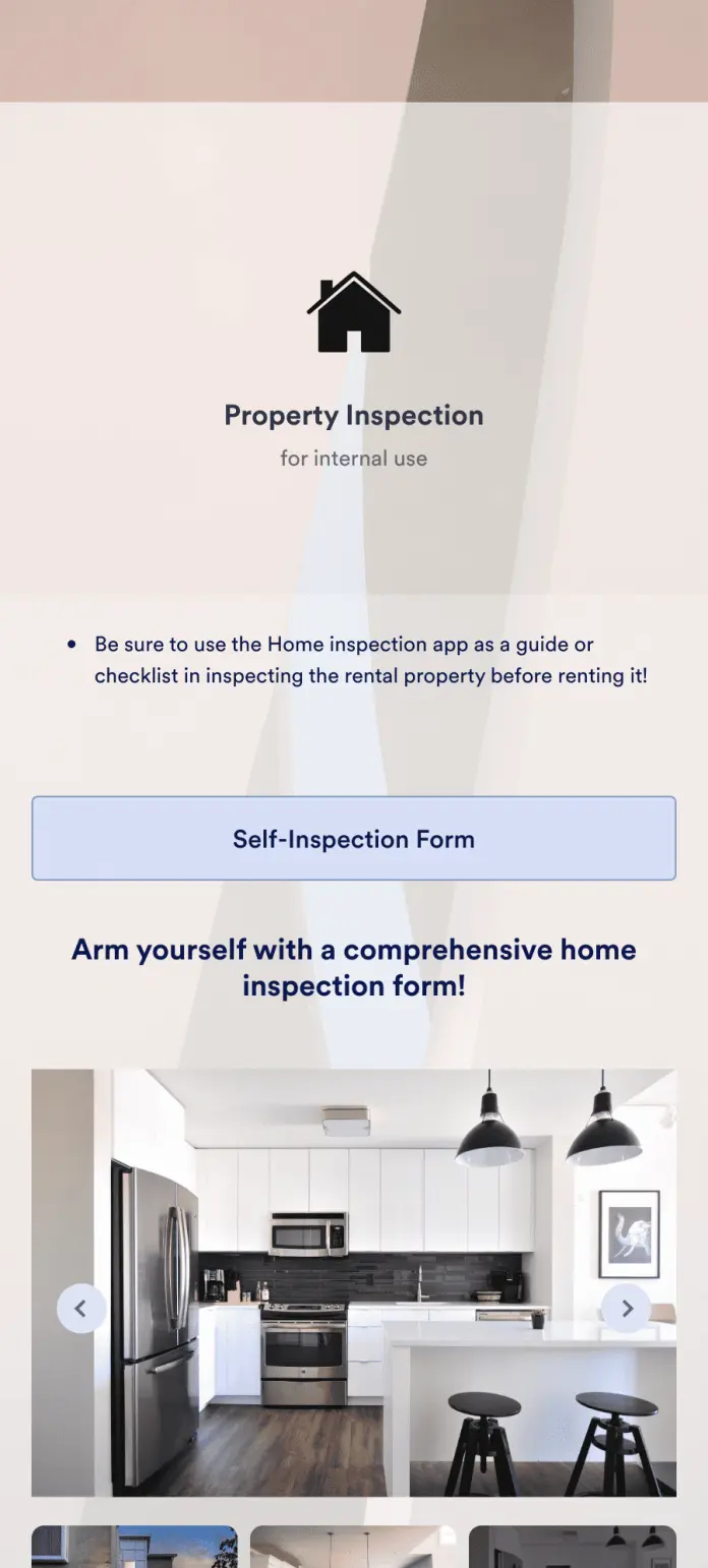 DIY Home Inspection App