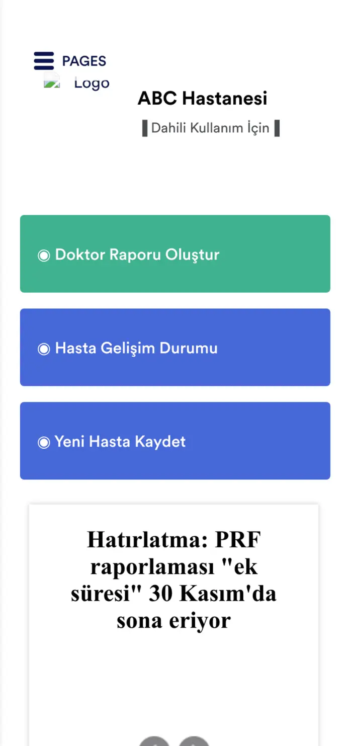 Doktor Raporu Uygulaması