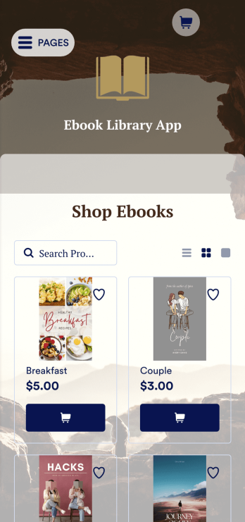 Ebook Library App Template