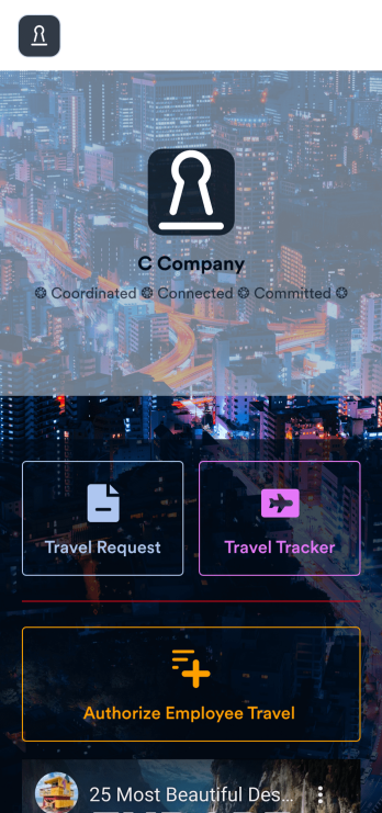 Employee Travel Management App Template