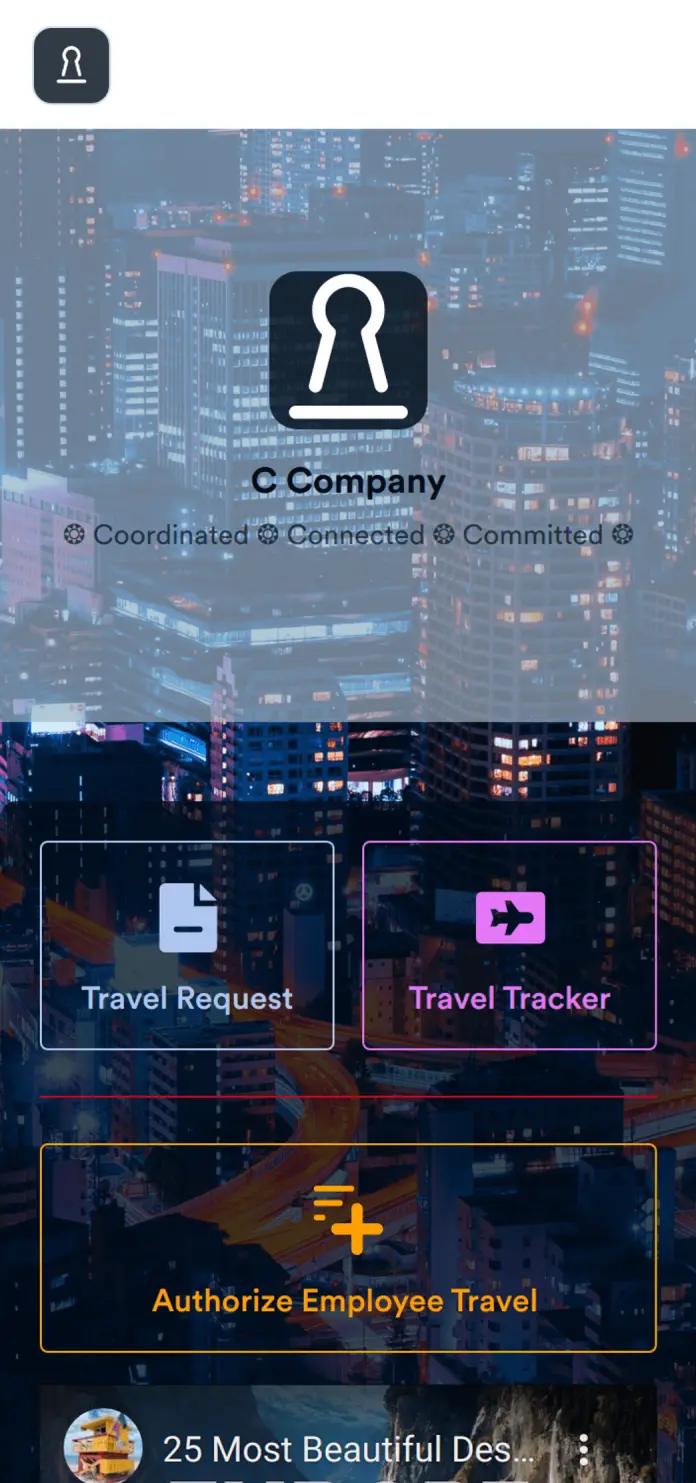 Employee Travel Management App