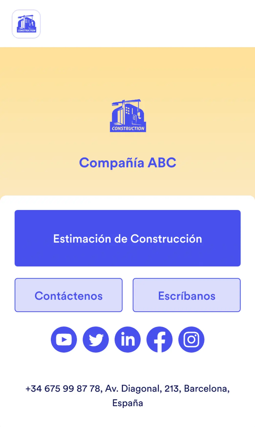 Estimación de Construcción App