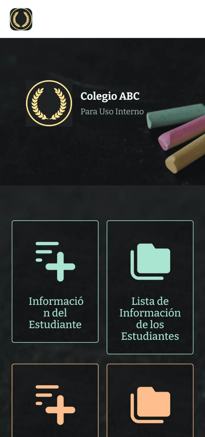 Gestión de Colegio App