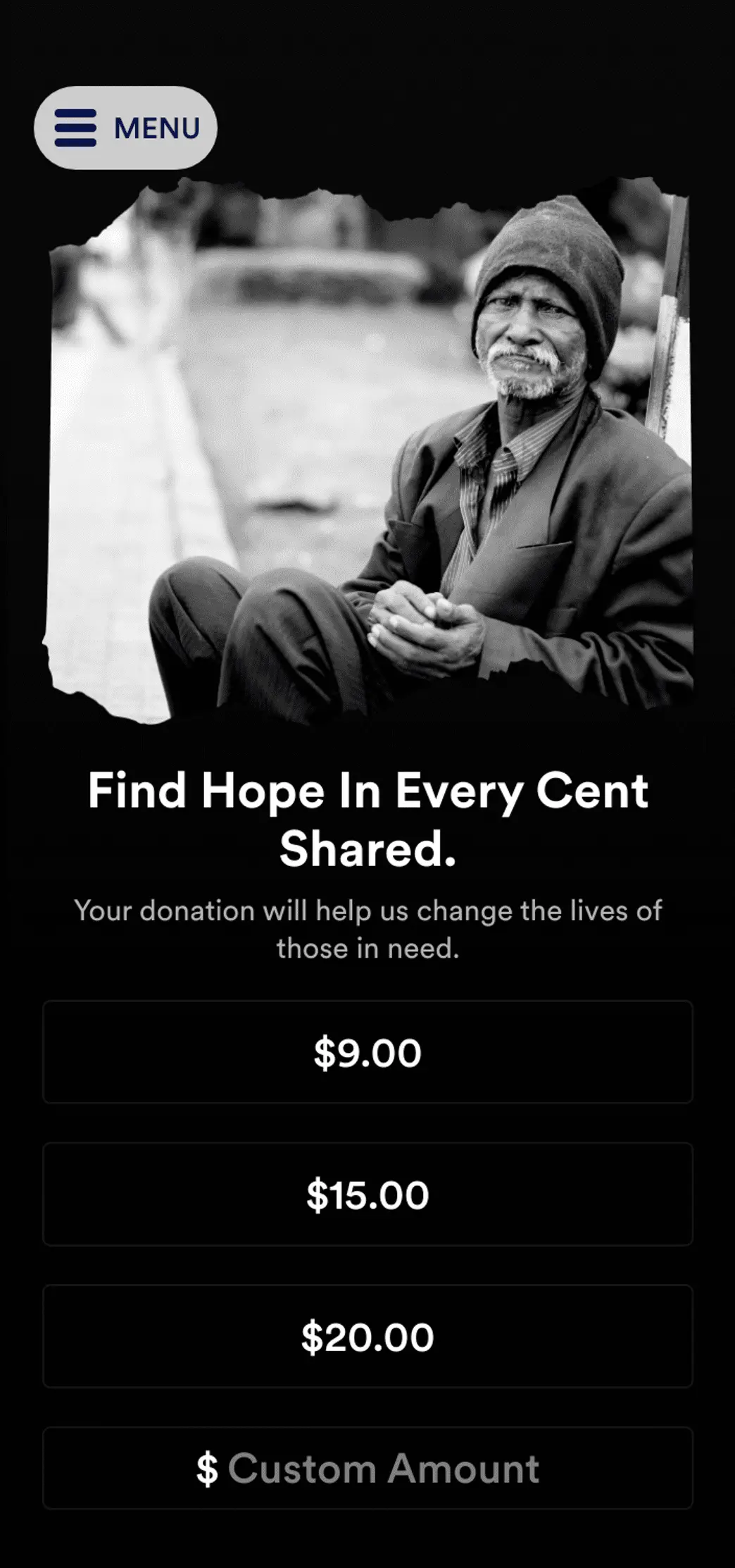 Homeless Donation App