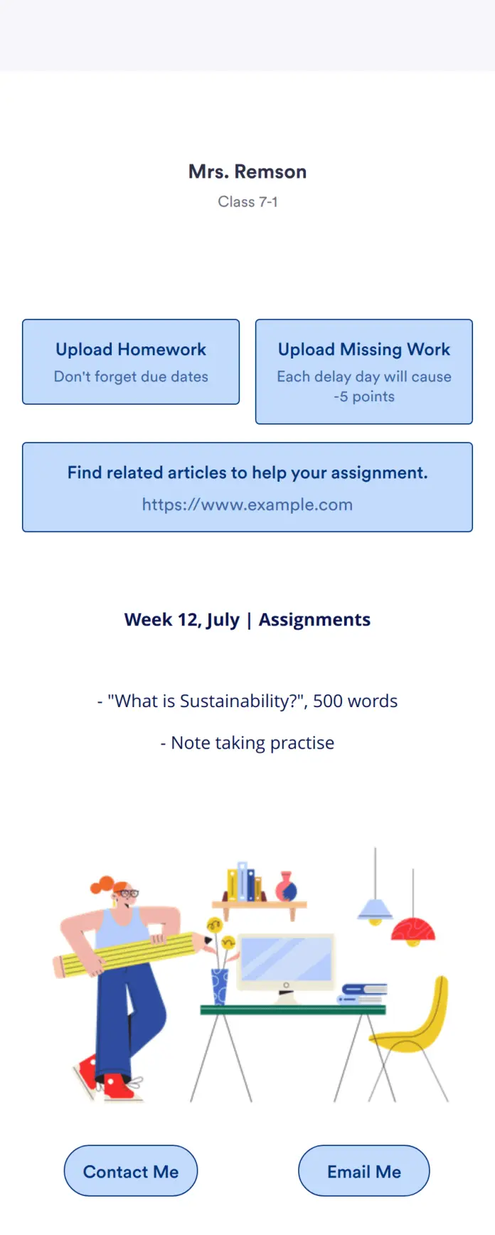 Homework Management App