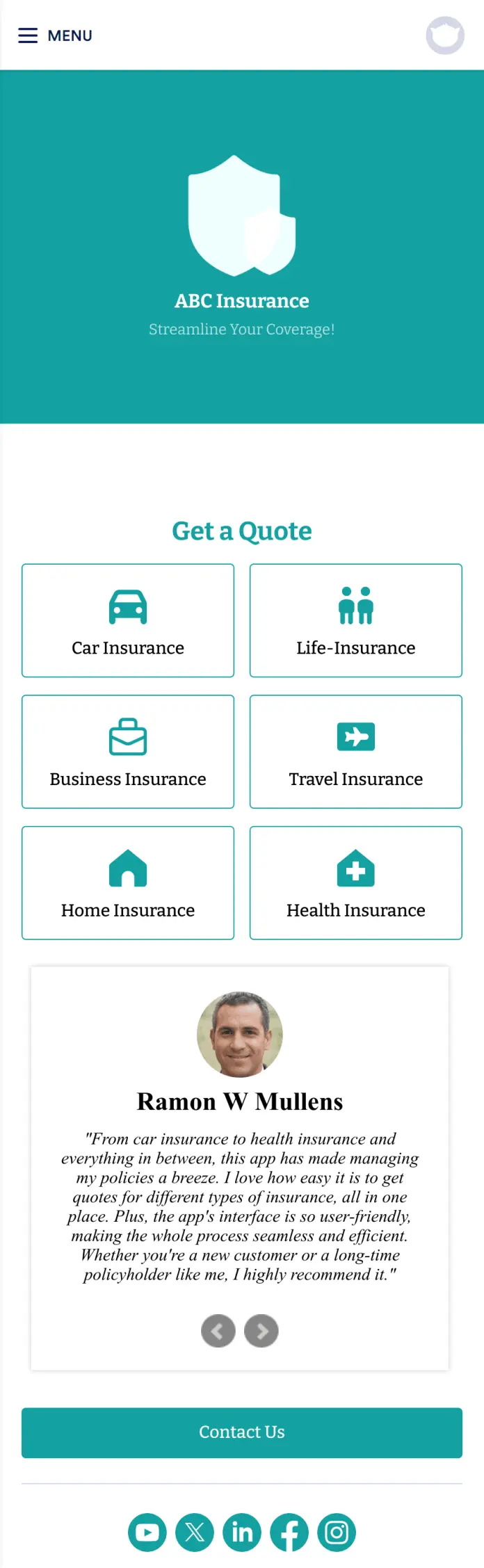 Insurance Quote App