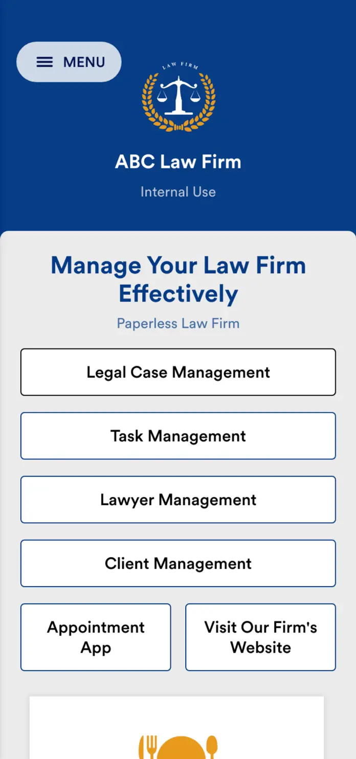 Law Firm App Template | Jotform