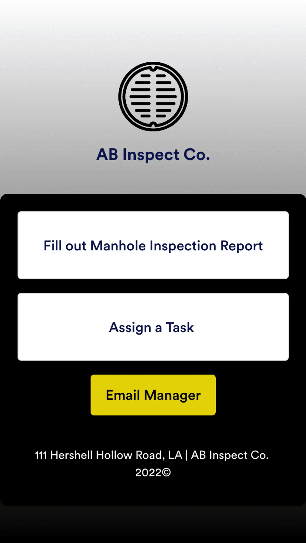 Manhole Inspection App