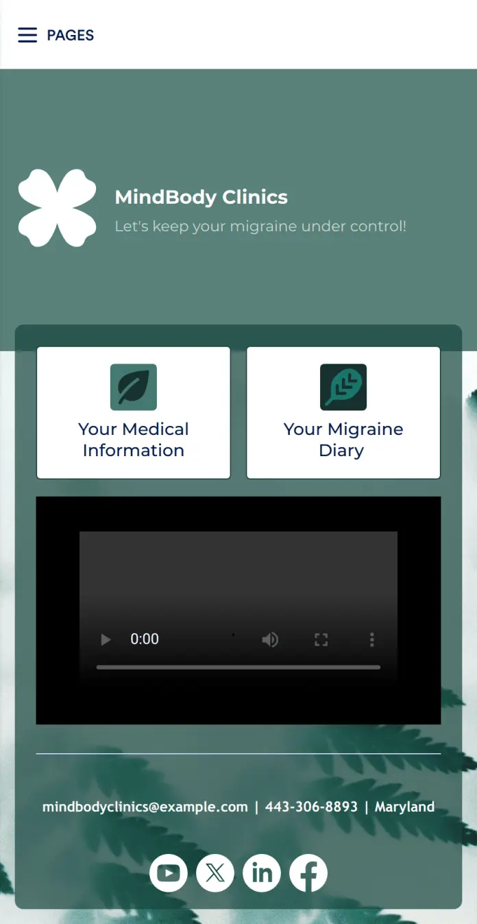 Migraine Diary App