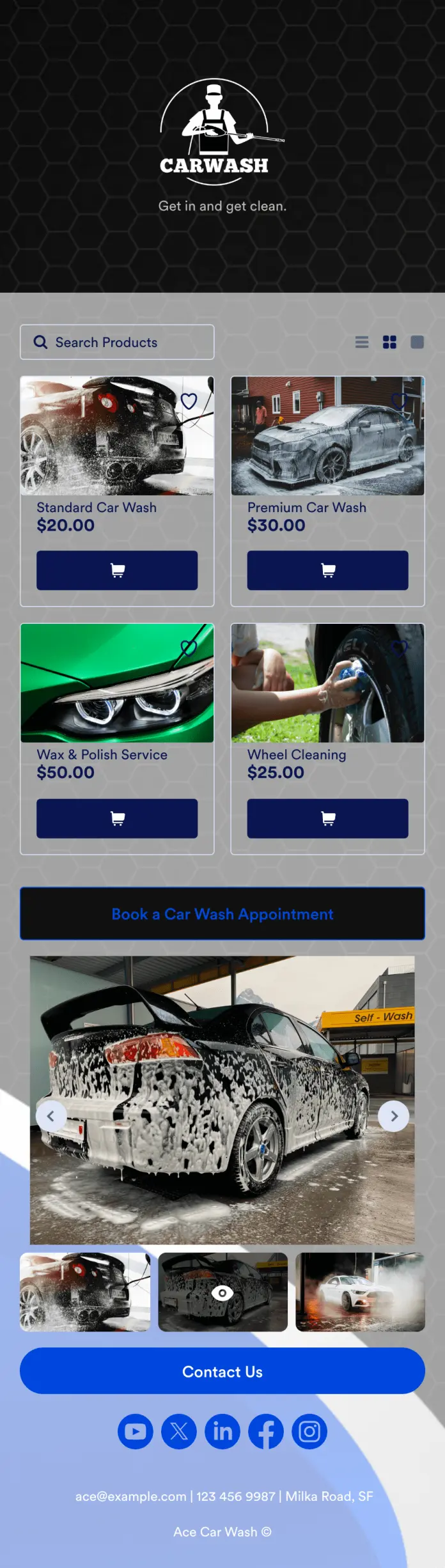 Mobile Car Wash App