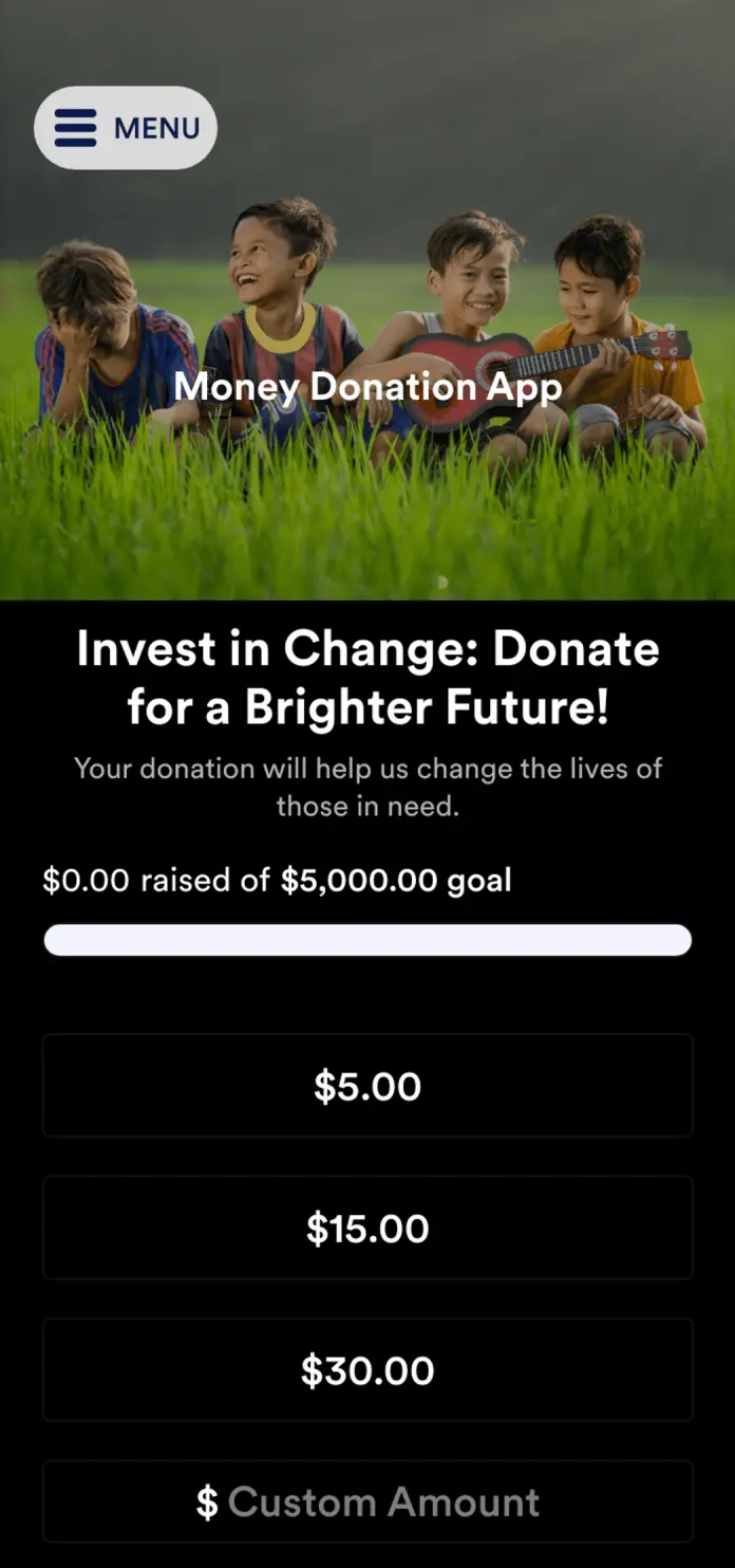 Money Donation App