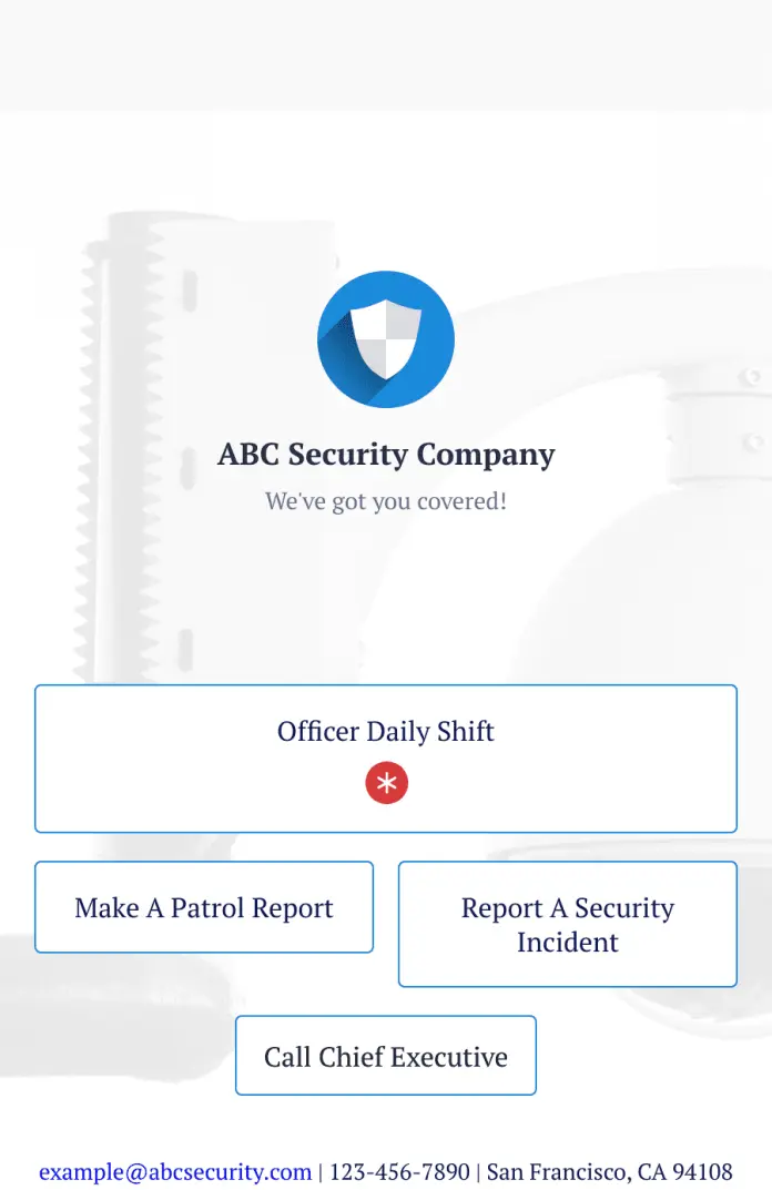 Officer Reports App